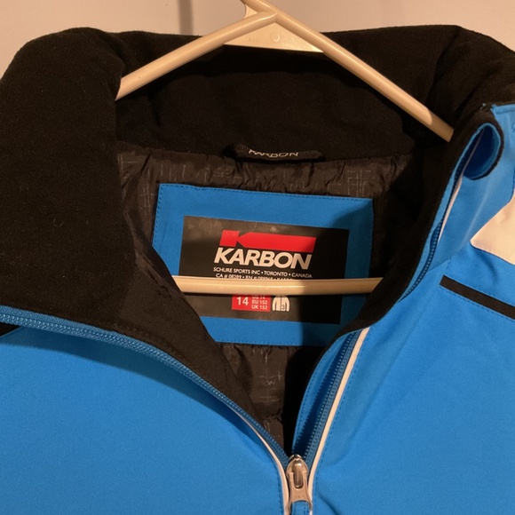 GIRLS KARBON MAGIC YOUTH WARM WINTER JACKET BLUE SIZE 14 NWT - Picture 5 of 5